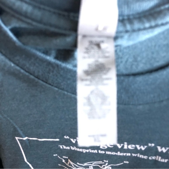 Next Level Wine Cellar Tee Men XL Green Front Graphic of Wine Storage Plans - Picture 8 of 8